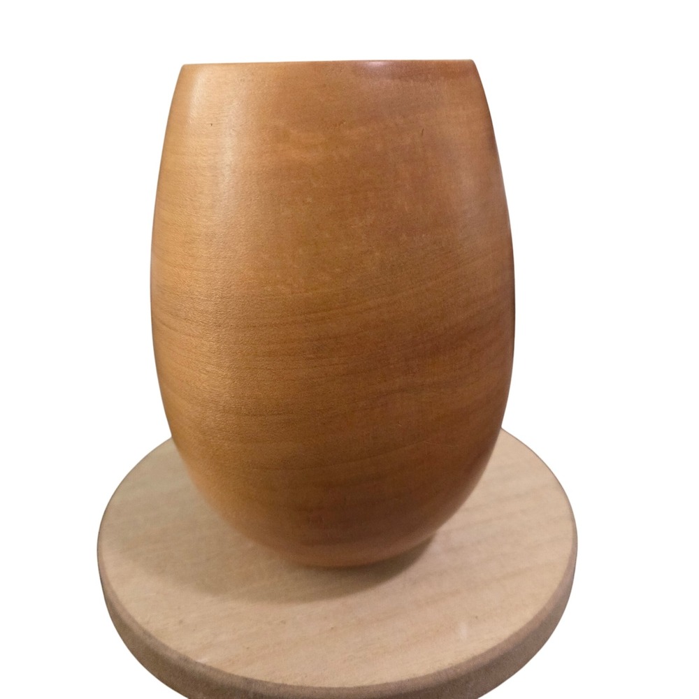 Sandsmith Maple Wood Vase Signed Beautiful Decorative Wooden‎ Handmade #3/90